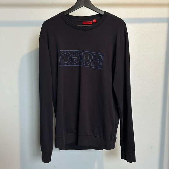 Hugo Navy revrse Crewneck Size L - Picture 1 of 4